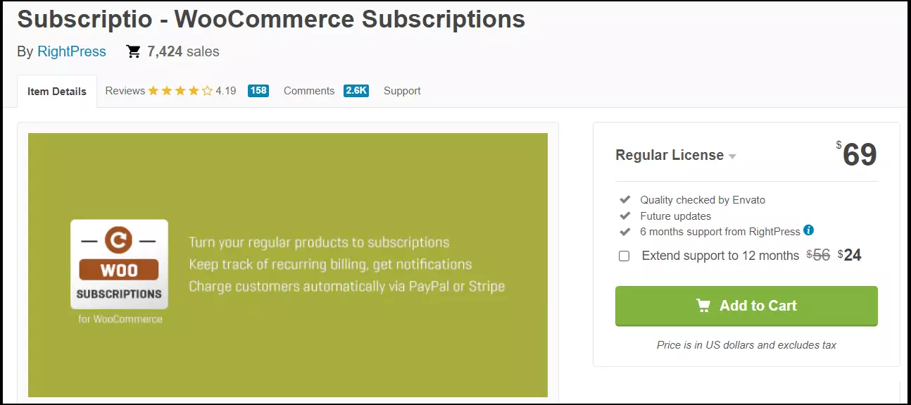 The Subscriptio plugin website Image: The Subscriptio plugin website